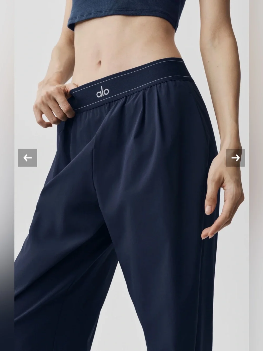 ALO Yoga  Suit Up Trouser  Navy  size XXS